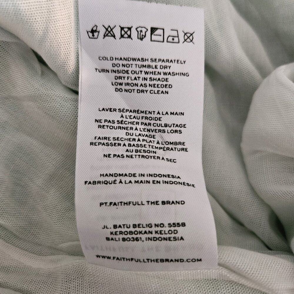 Faithfull The Brand Taormina Midi Dress In El Marsa Floral Green US 10- NWT - Picture 9 of 9